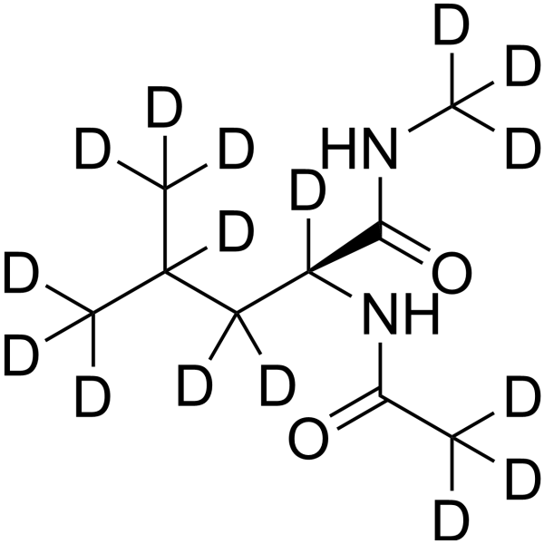 (2S)-2-(Acetylamino)-N,4-dimethylpentanamide-d16 1276197-56-8